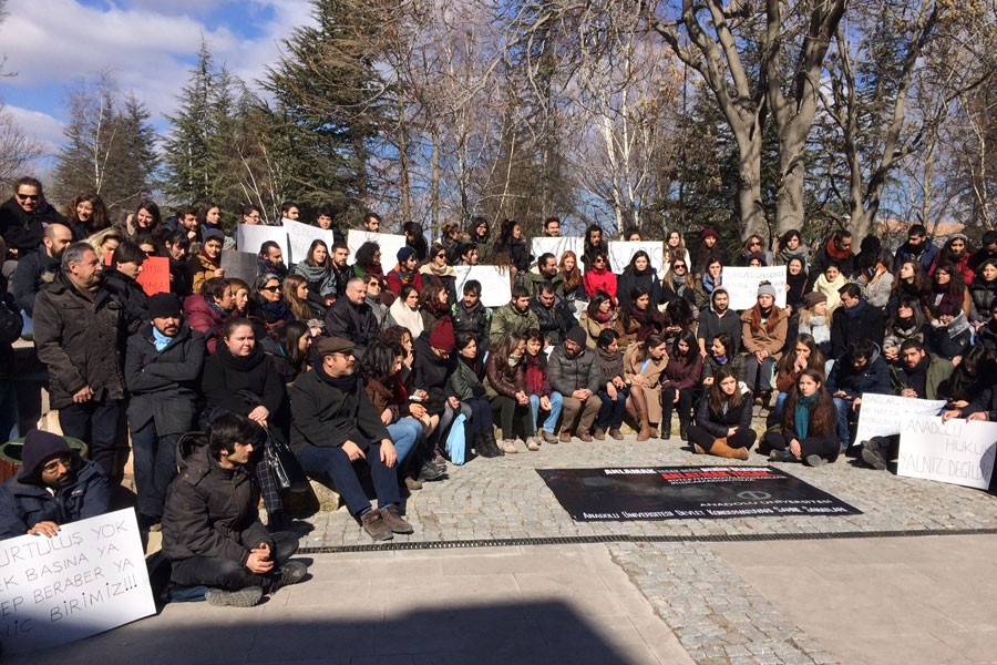 Anadolu Üniversitesi’nde DTCF eylemi