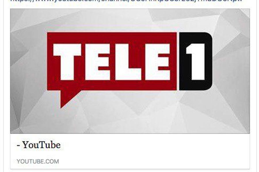 Tele 1 TV’nin Youtube kanalı kapatıldı