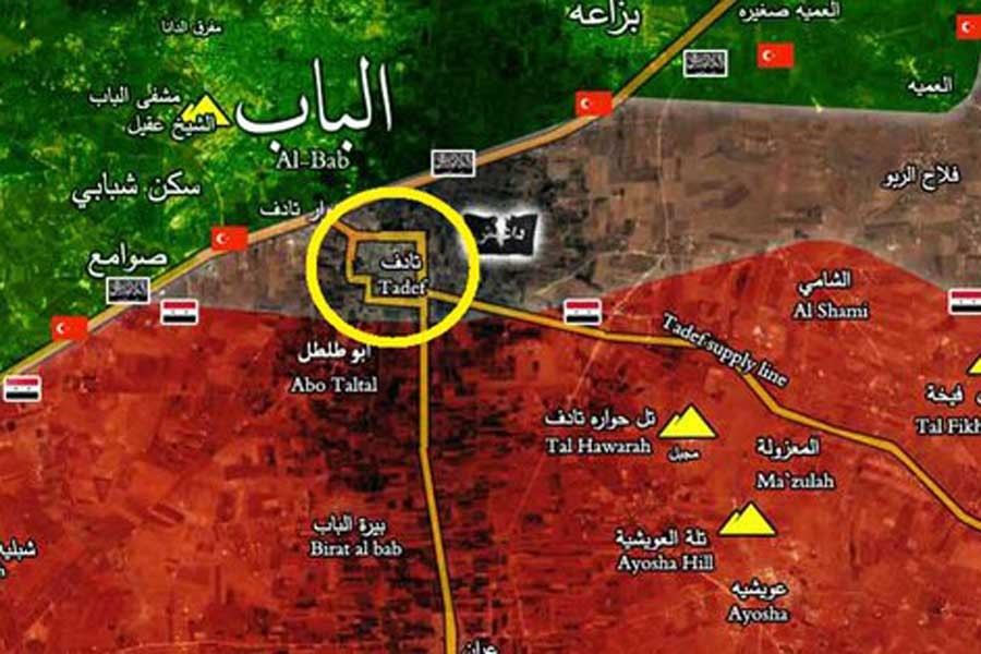 Suriye ordusu, el Bab'ın 1 km güneyindeki Tadif'i aldı