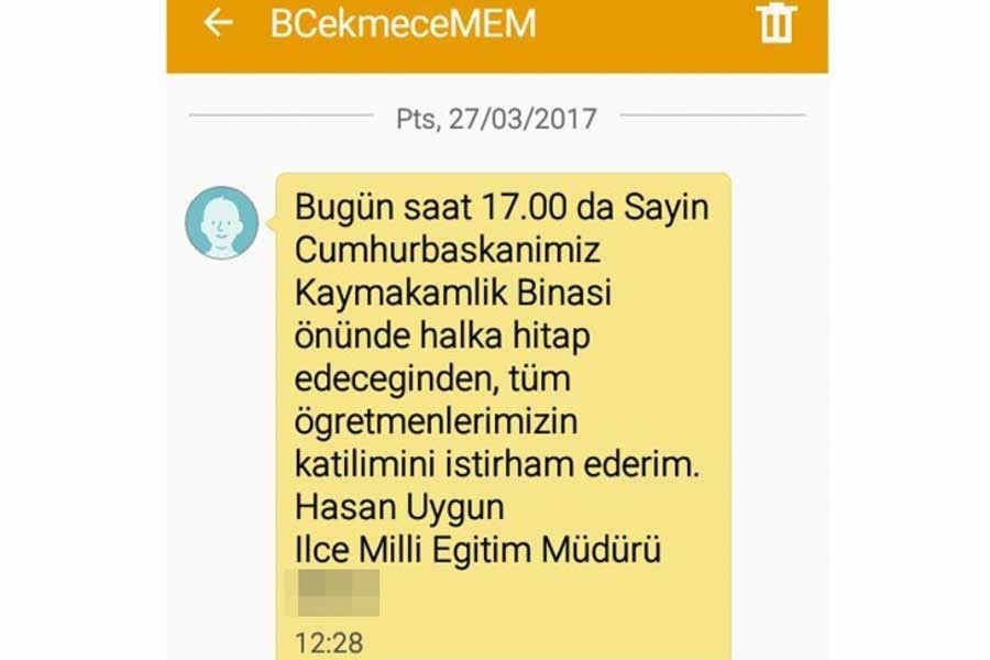 Okullara 'Erdoğan’ın mitingine katılın' talimatı