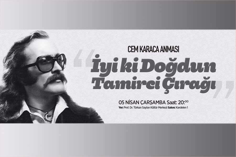 Cem Karaca 72. doğum gününde anılacak