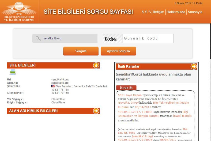 Sendika.Org’a iki haftada beşinci erişim engeli kararı