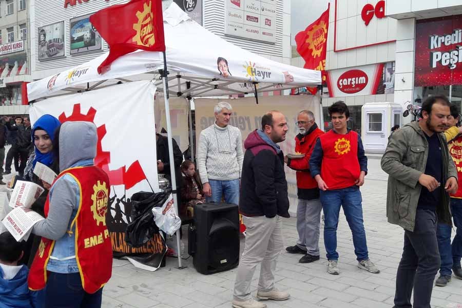 EMEP, referandum ile 1 Mayıs çalışmasını birleştirdi