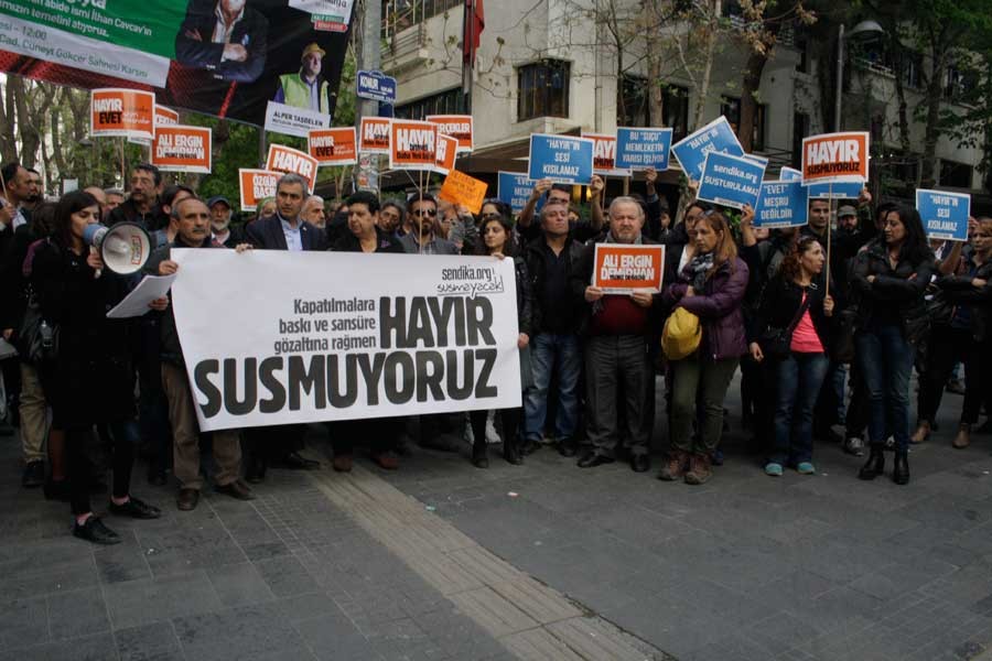 Demirhan’ın gözaltına alınması Ankara’da protesto edildi