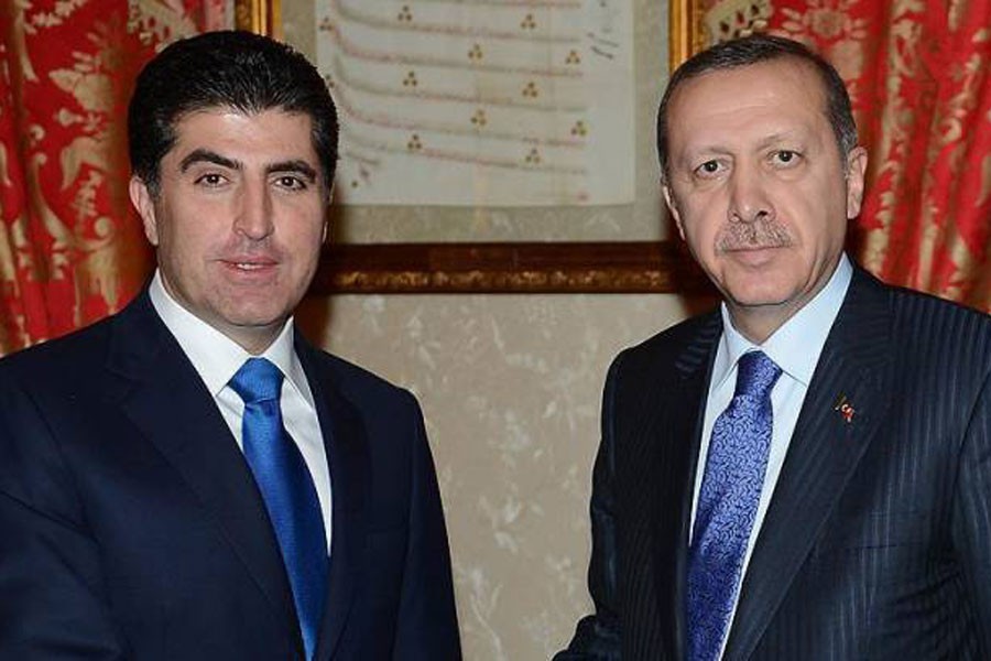 Cumhurbaşkanı Erdoğan Barzani'yle görüştü