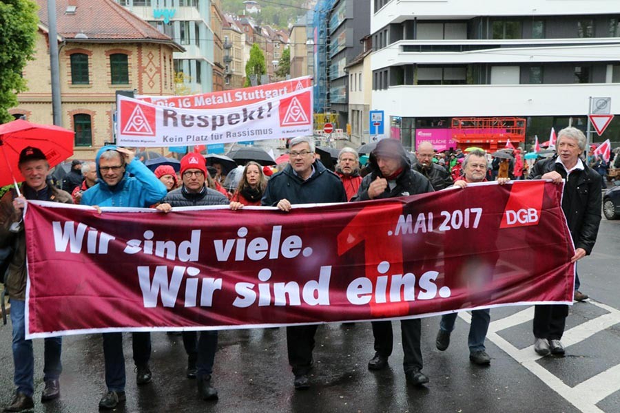 Stuttgart 1 Mayıs'ında ırkçılık karşıtlığı sesi yükseldi