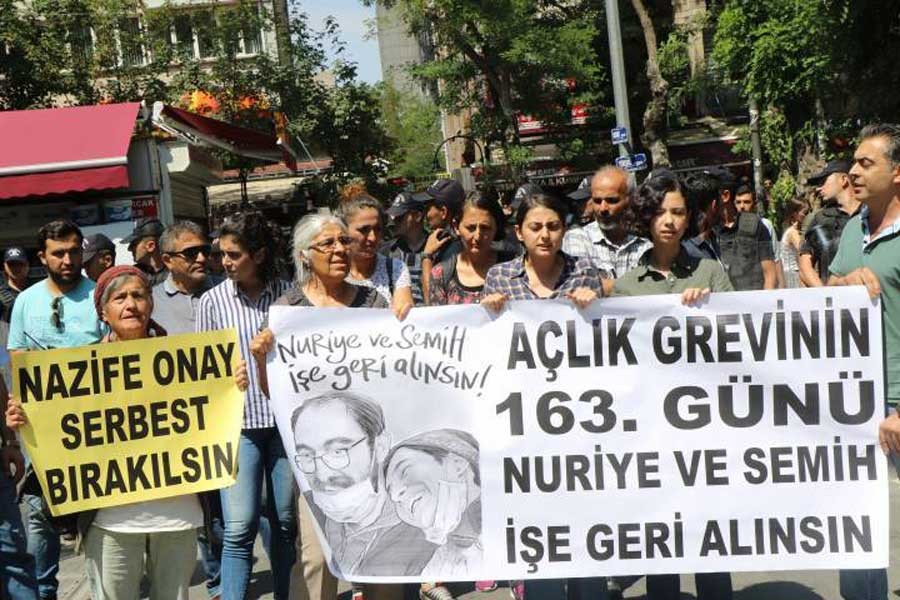 ‘İşimizi geri istiyoruz’ eylemi engel dinlemiyor