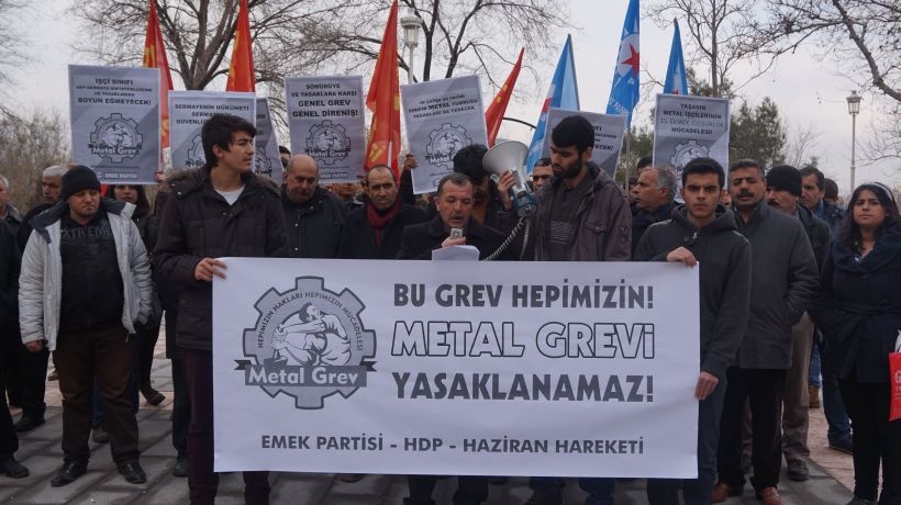 'Metal grevi değil AKP'nin politikaları tehdit'