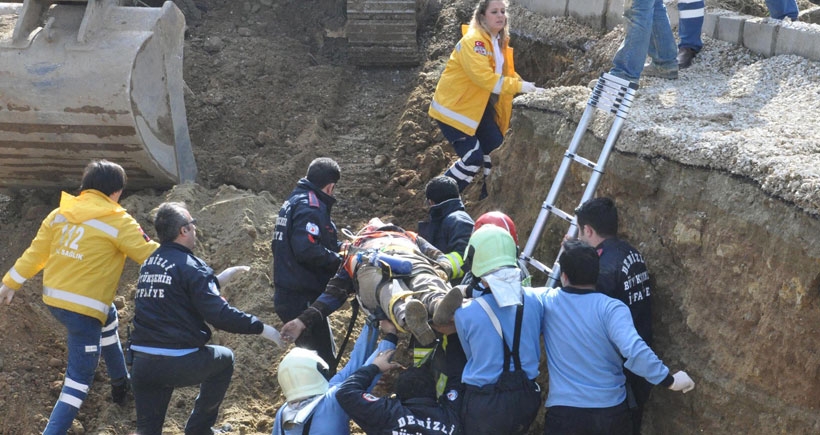 Denizli'de kanal çöktü: Taşeron işçi hayatını kaybetti