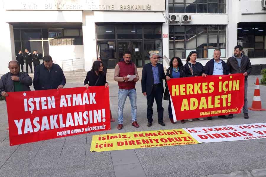 İzmir Büyükşehir'de işten atılan işçilere Valilik engeli