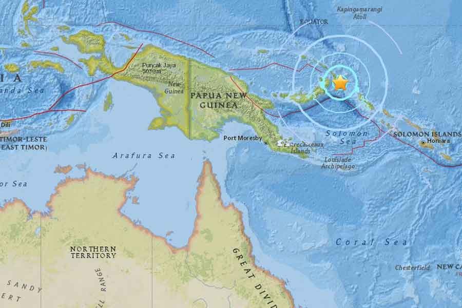 Papua Yeni Gine yakınlarında 6.0 büyüklüğünde deprem