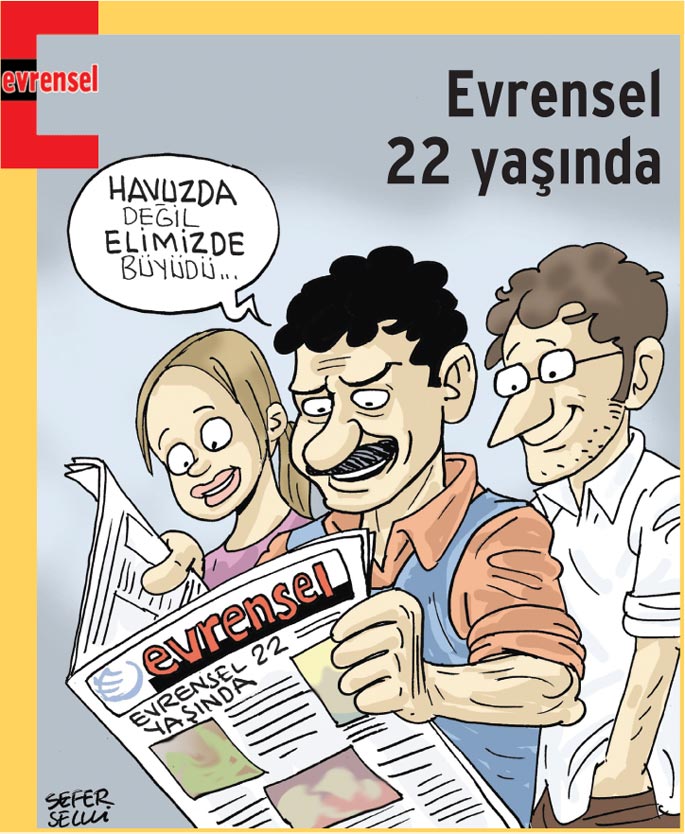 22 yaşına giren Evrensel'in 22 manşeti